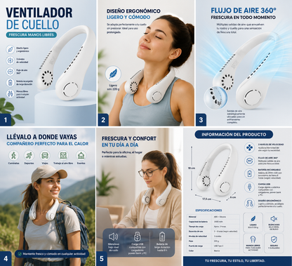 MINI VENTILADOR DE CUELLO